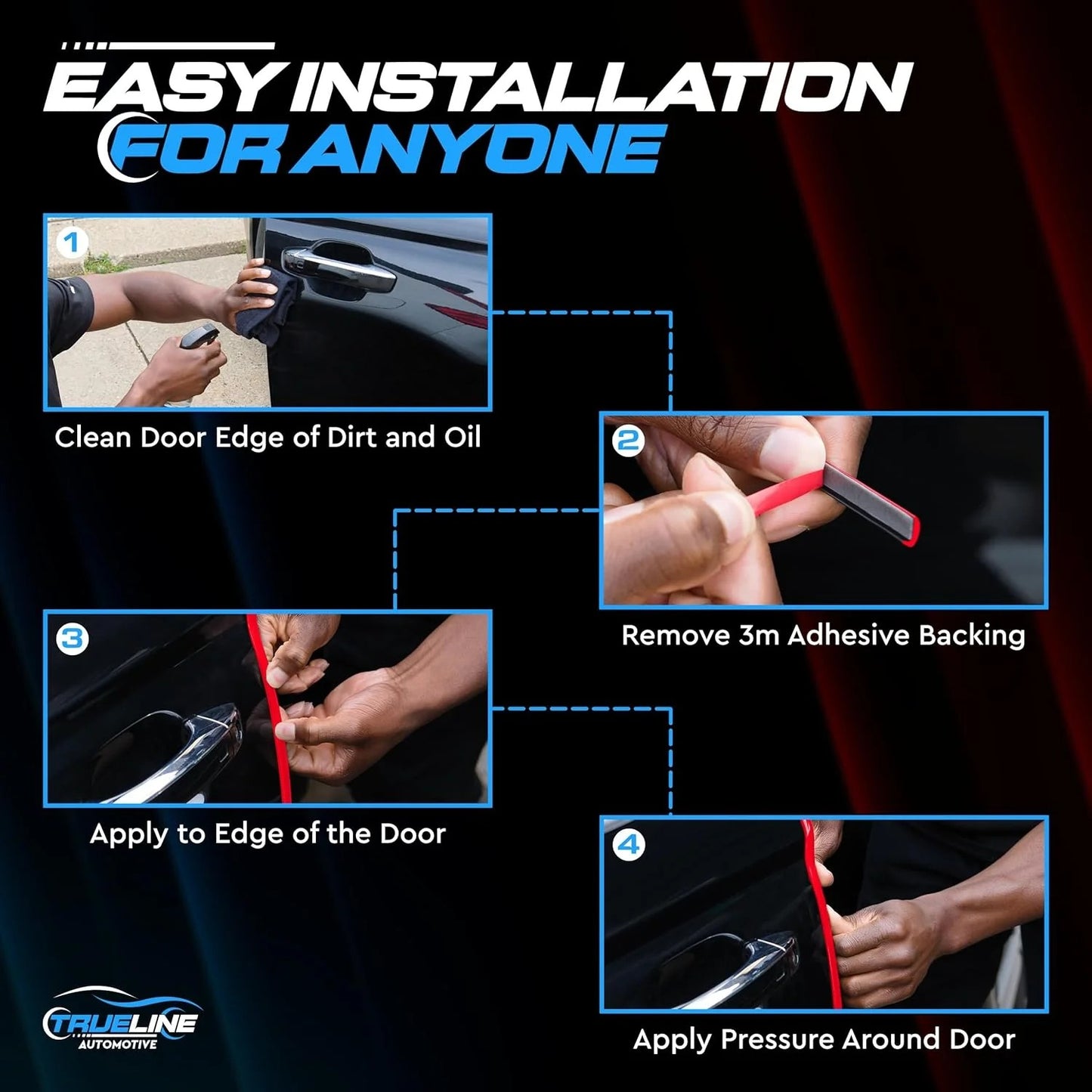 Car Door Edge Guards (Set of 4)
