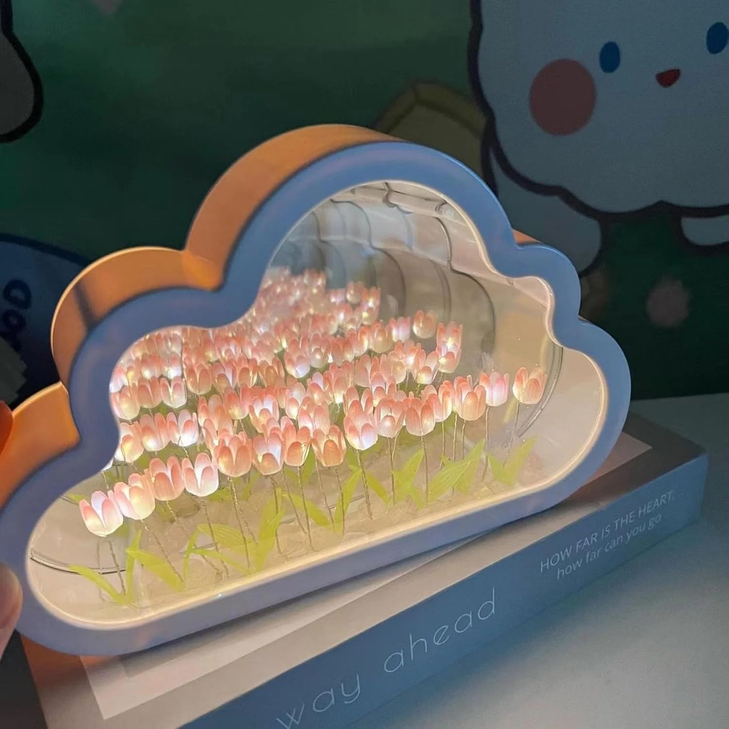Cloud Mirror Tulip Night Light — Your Room's New Favorite Corner