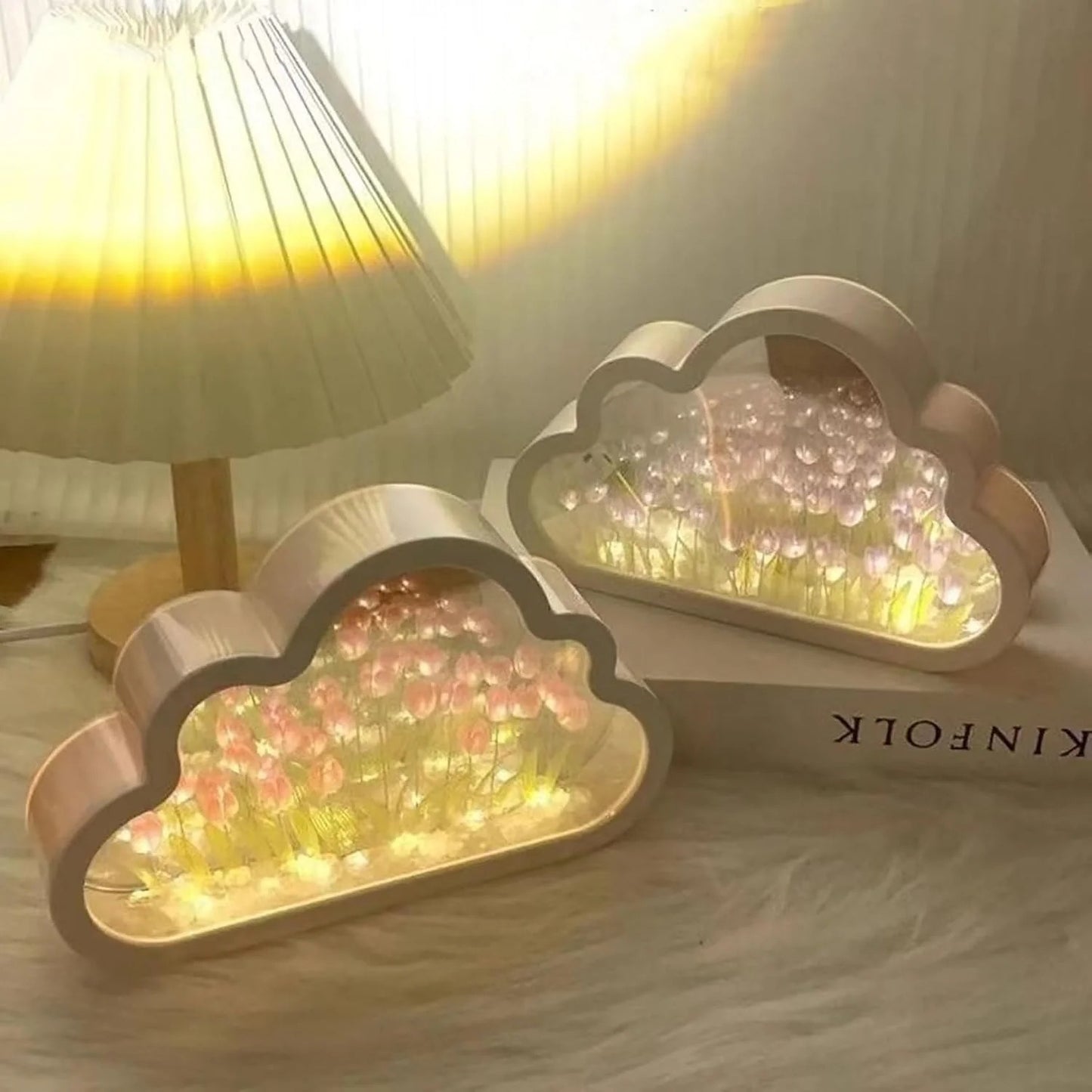 Cloud Mirror Tulip Night Light — Your Room's New Favorite Corner